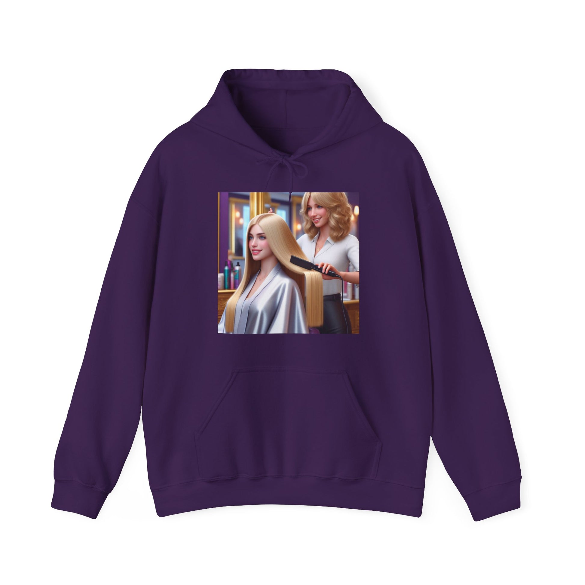 Hair Day Hoodie Hoodie Printify Purple S 