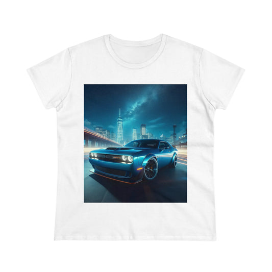 Blue Challenger T-Shirt T-Shirt Printify White S 