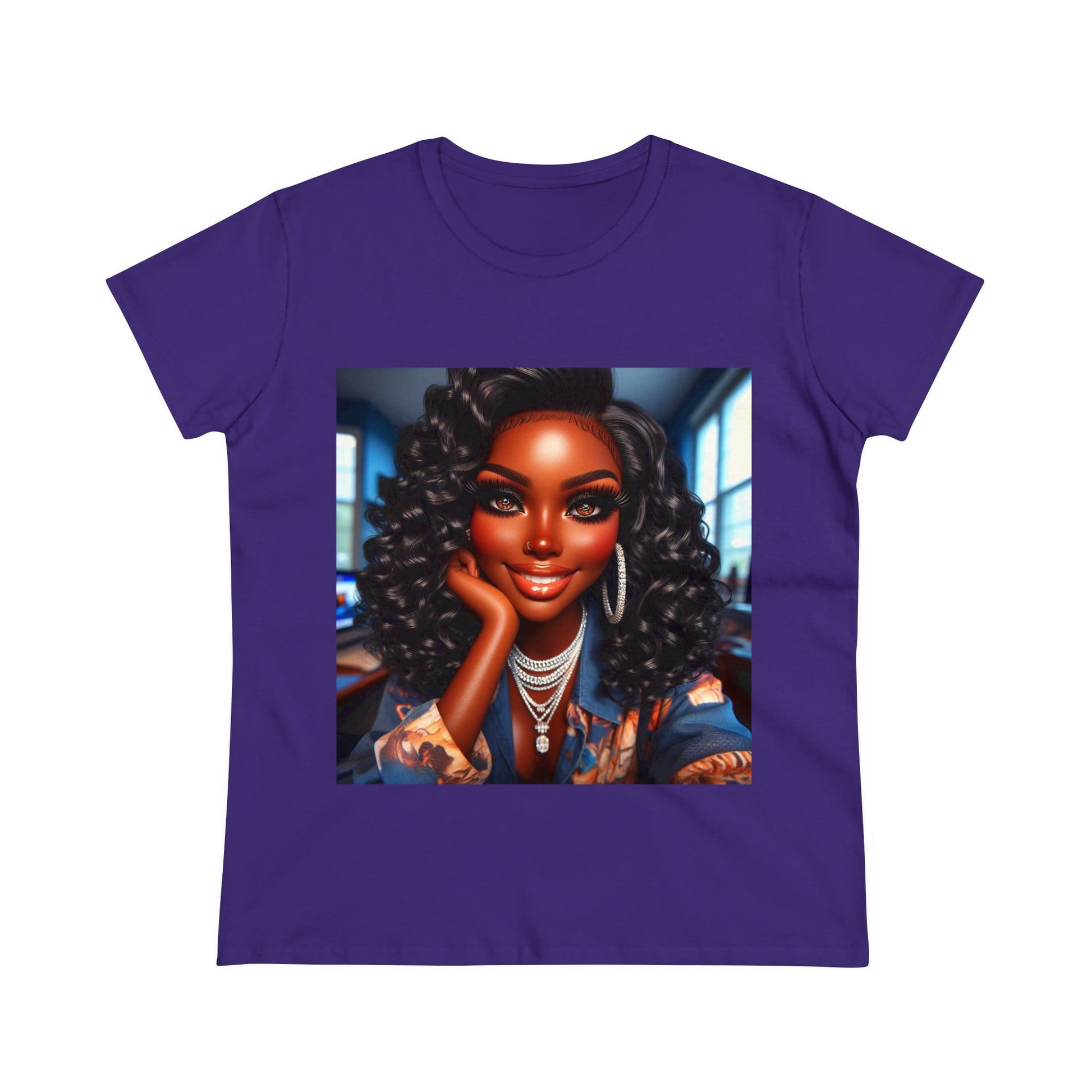 Happiness T-Shirt T-Shirt Printify Purple S 