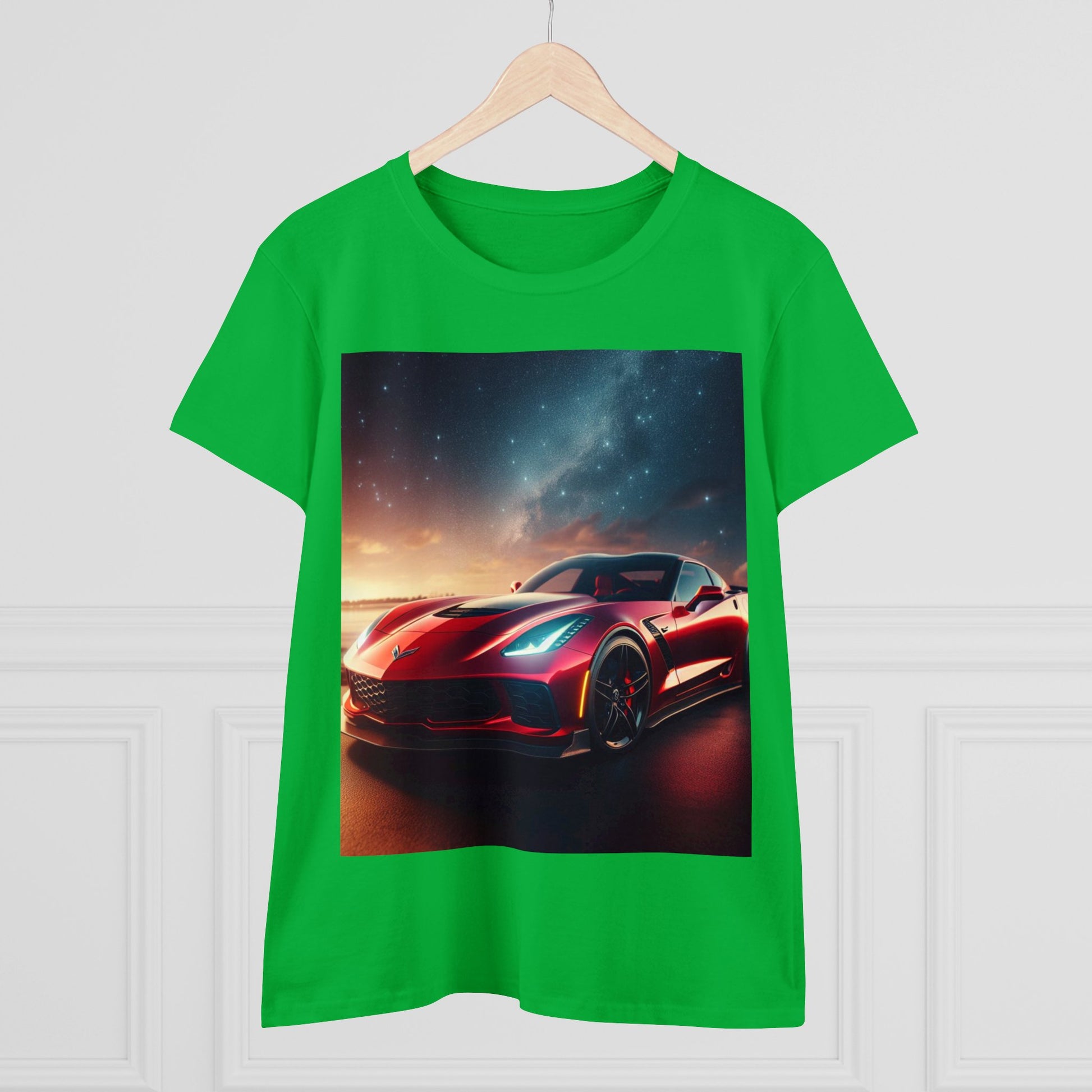 Red Corvette T-Shirt T-Shirt Printify   