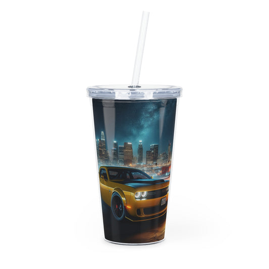 Yellow Challenger Tumbler with Straw Mug Printify 20oz Transparent 