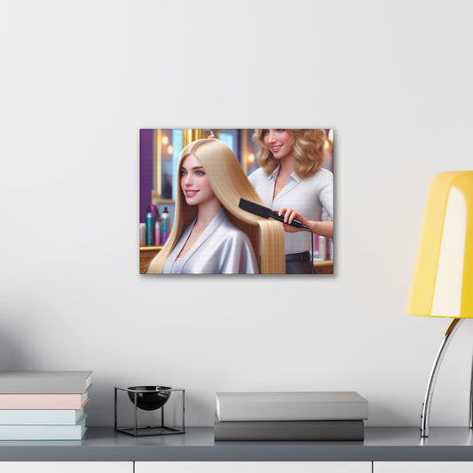 Hair Day Canvas Canvas Printify 16″ x 12″ (Horizontal) 0.75'' 