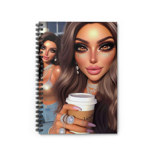 Coffee Baddies Spiral Notebook Paper products Printify One Size  