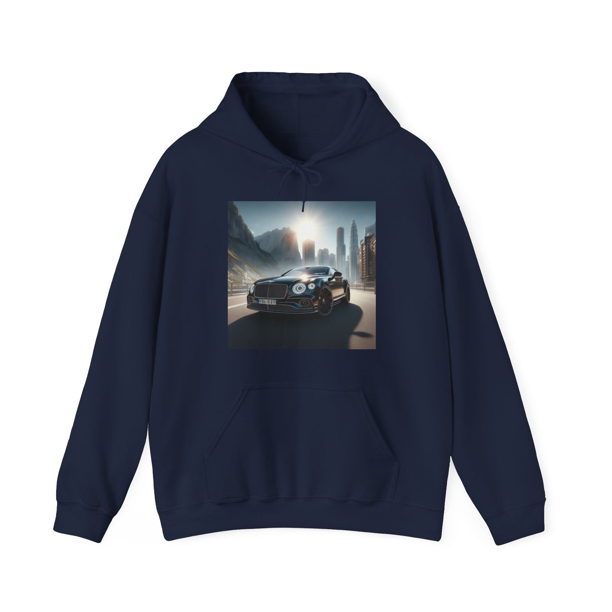 Black Bentley Hoodie Hoodie Printify Navy S 