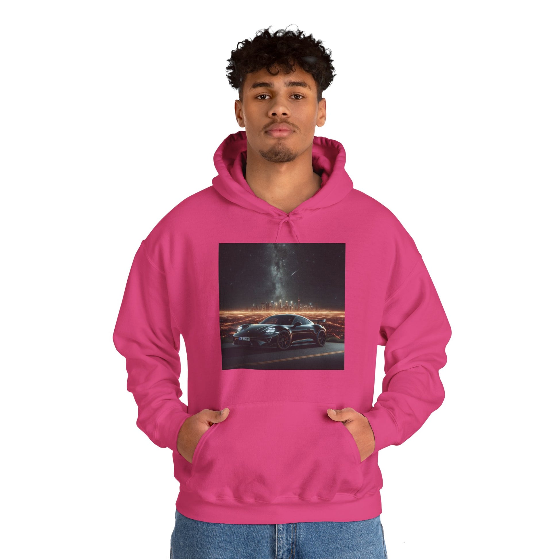 Black Porsche Hoodie Hoodie Printify   