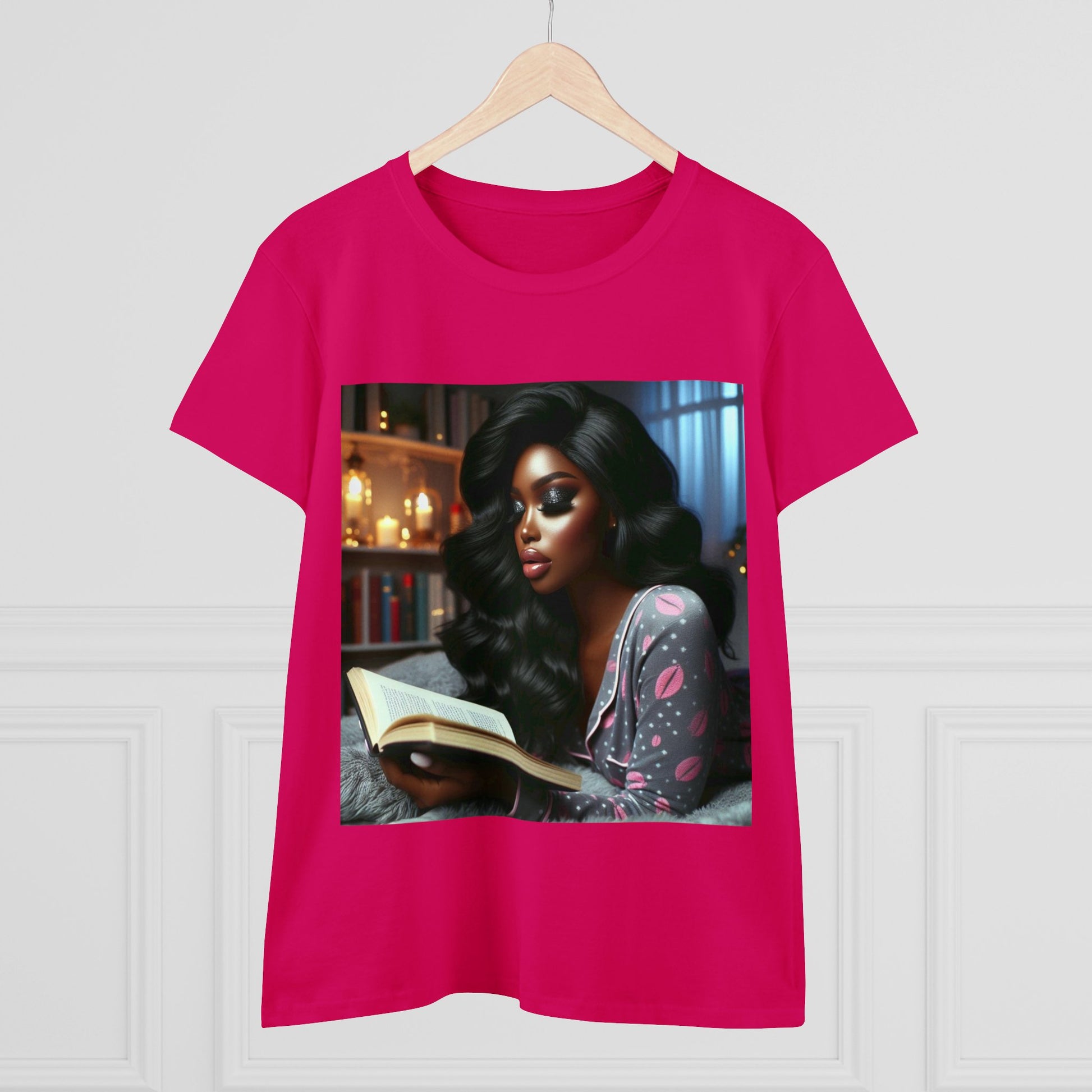 Late Night Book T-Shirt T-Shirt Printify   