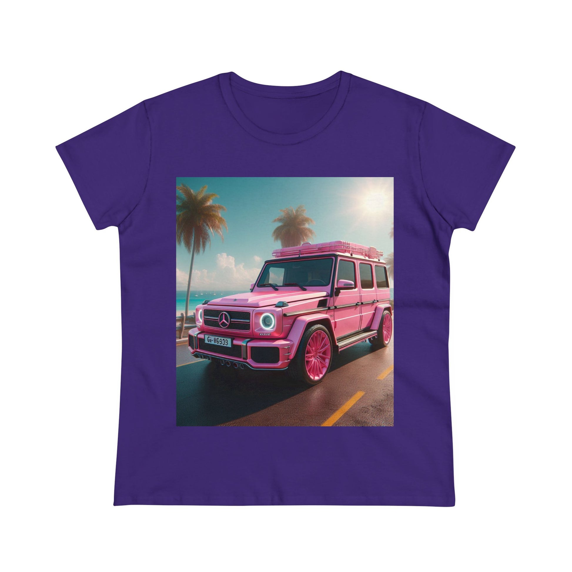 Pink G-Wagon T-Shirt T-Shirt Printify Purple S 