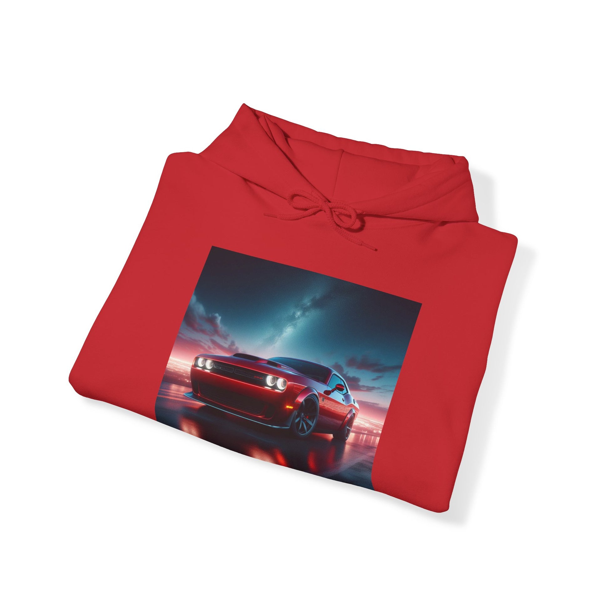 Red Challenger Hoodie Hoodie Printify   