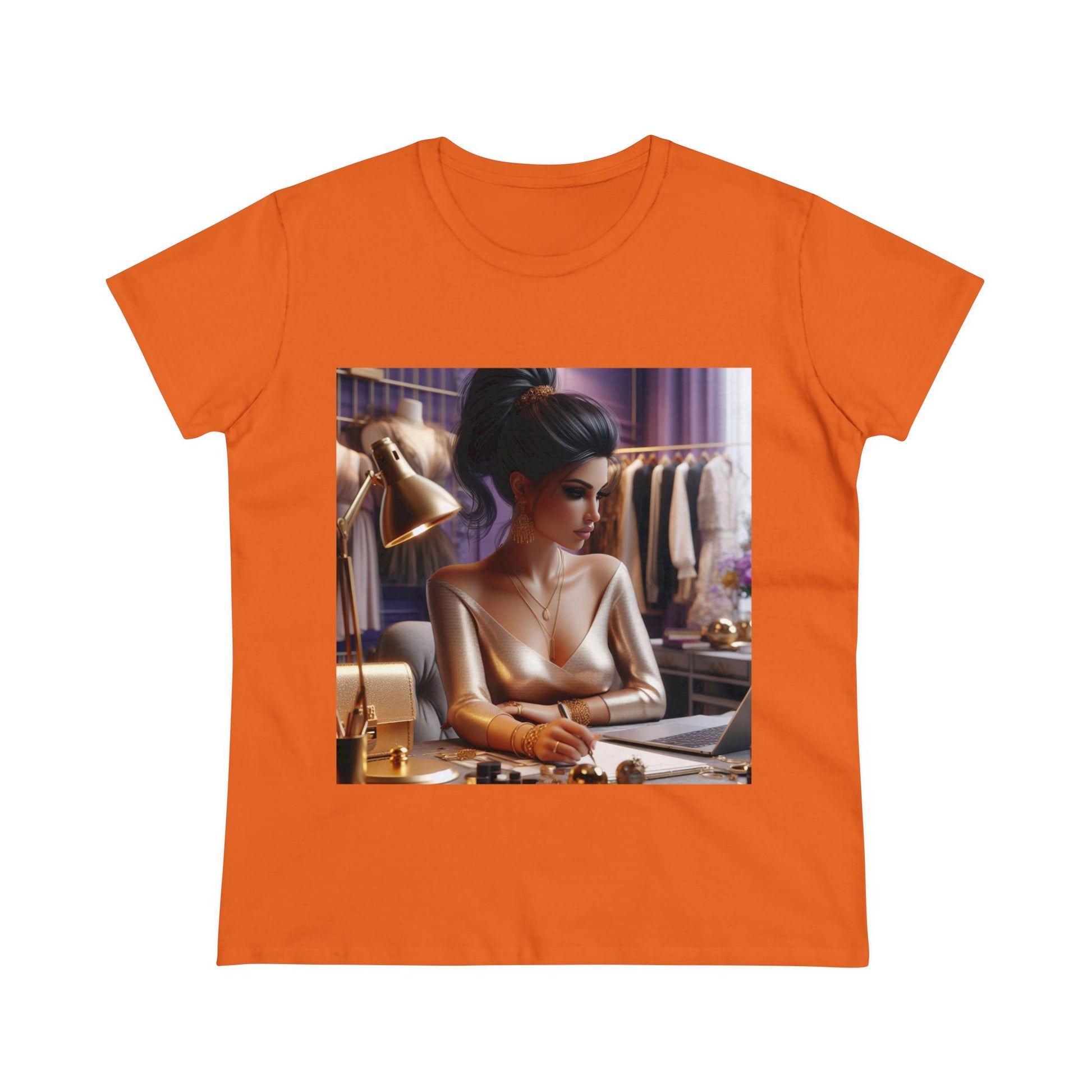 Fashion and Beauty T-Shirt T-Shirt Printify Orange S 