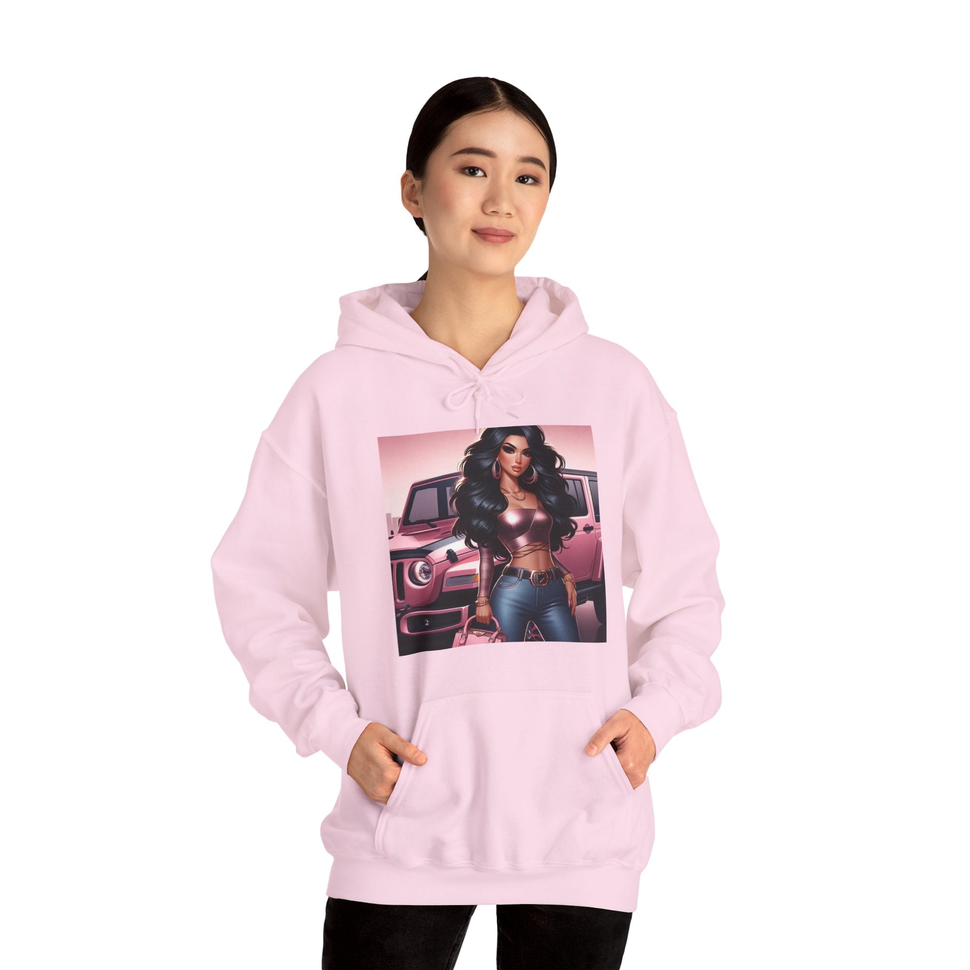 Pink Luxury Hoodie Hoodie Printify   