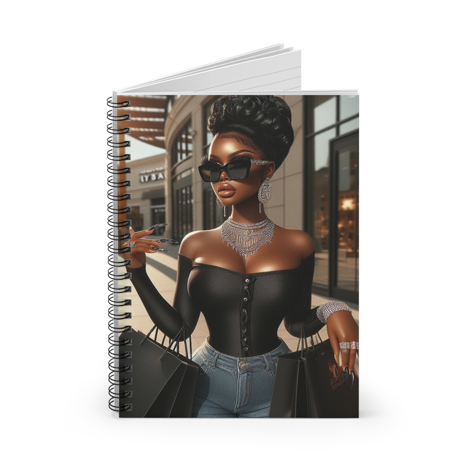 Let's Shop Spiral Notebook Paper products Printify   