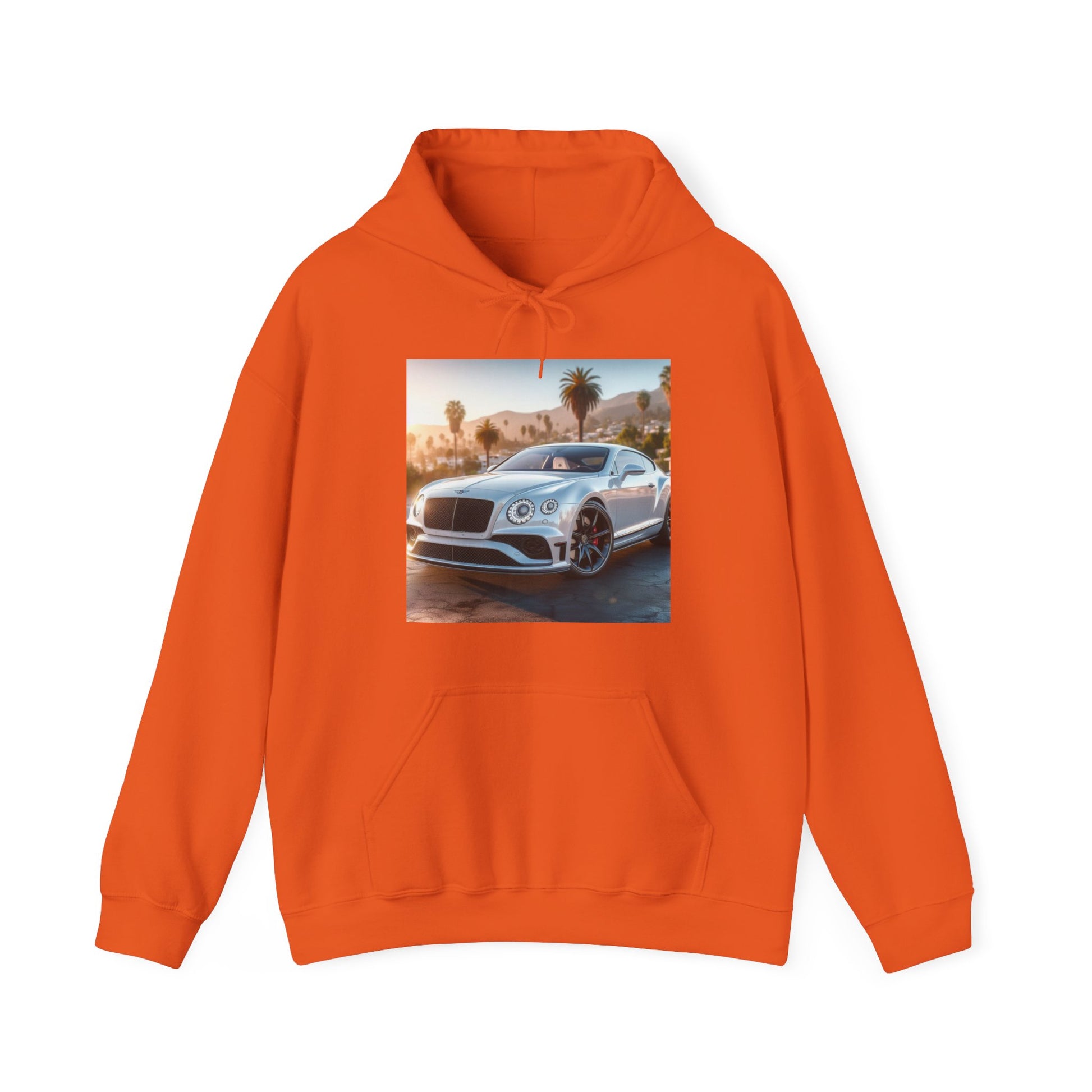 Silver Bentley Hoodie Hoodie Printify Orange S 