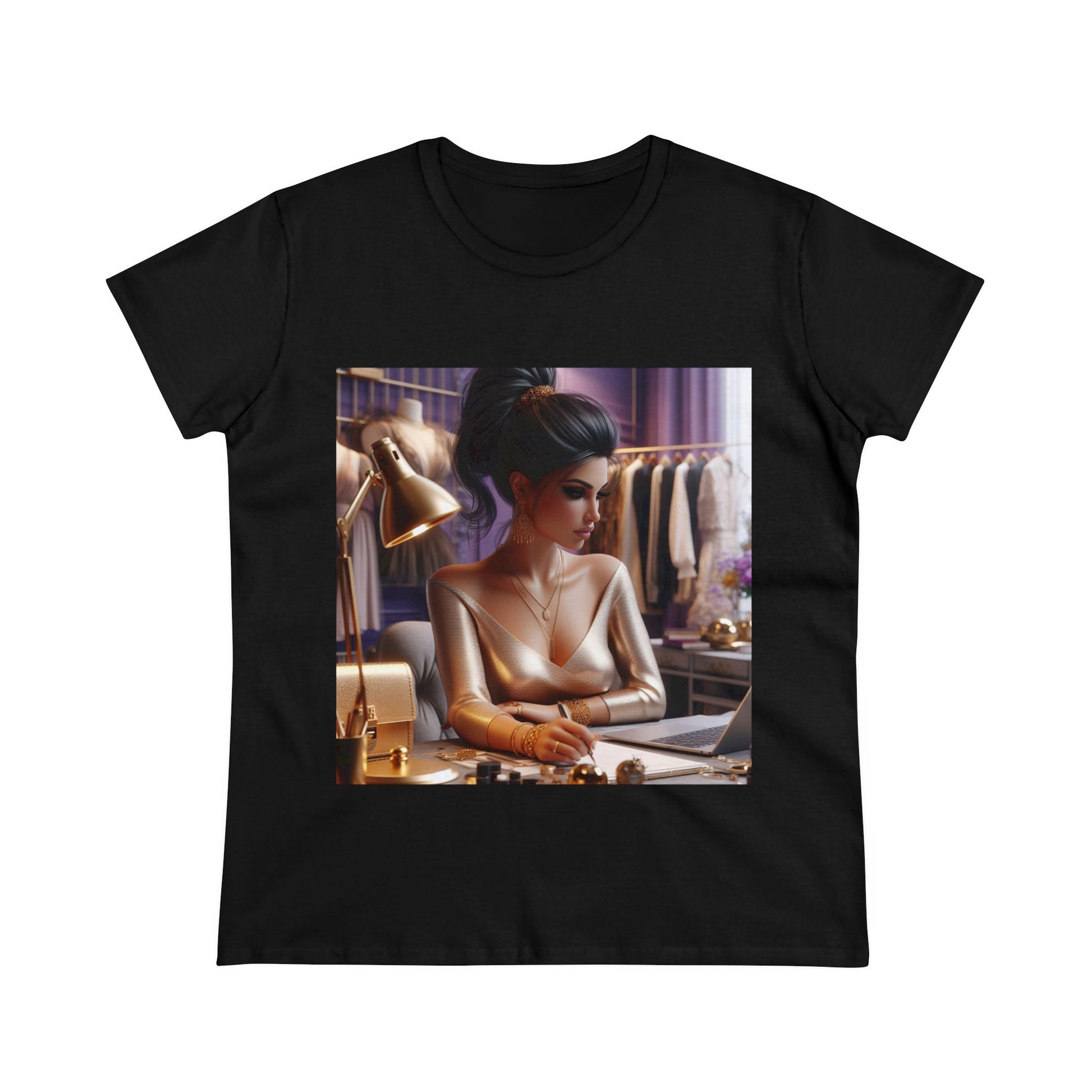 Fashion and Beauty T-Shirt T-Shirt Printify Black S 