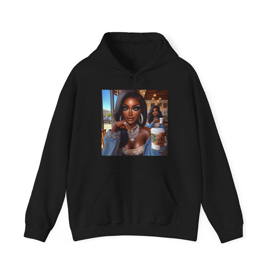 Coffee Baddies Hoodie Hoodie Printify Black S 
