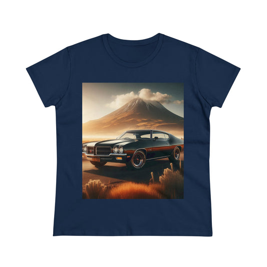 1972 Black Buick Gran Sport T-Shirt T-Shirt Printify Navy S 