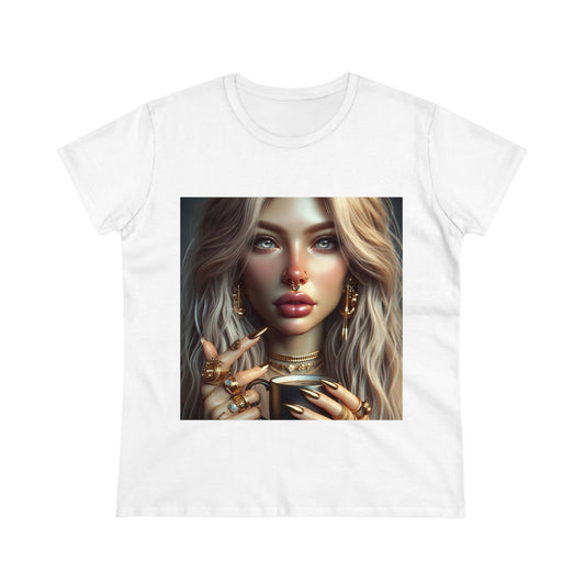 Elevated Coffee T-Shirt T-Shirt Printify White S 