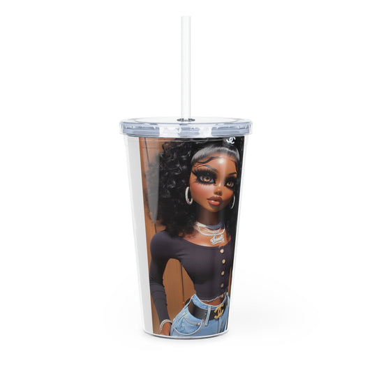 Outside Baddies Tumbler with Straw Mug Printify   