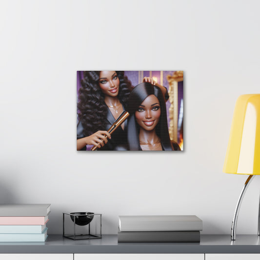 Hair Day Canvas Canvas Printify 16″ x 12″ (Horizontal) 0.75'' 