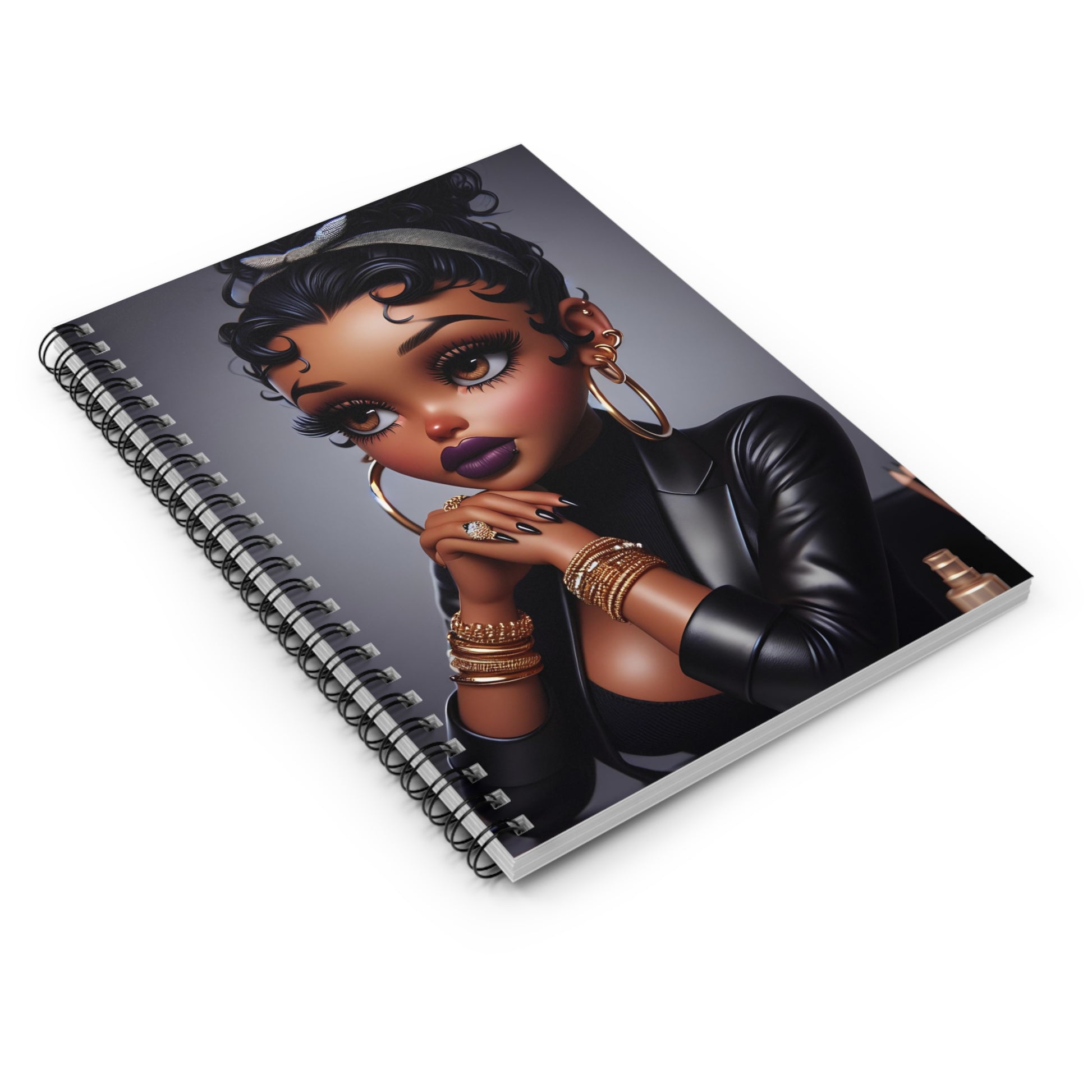 Business Betty Spiral Notebook Paper products Printify   