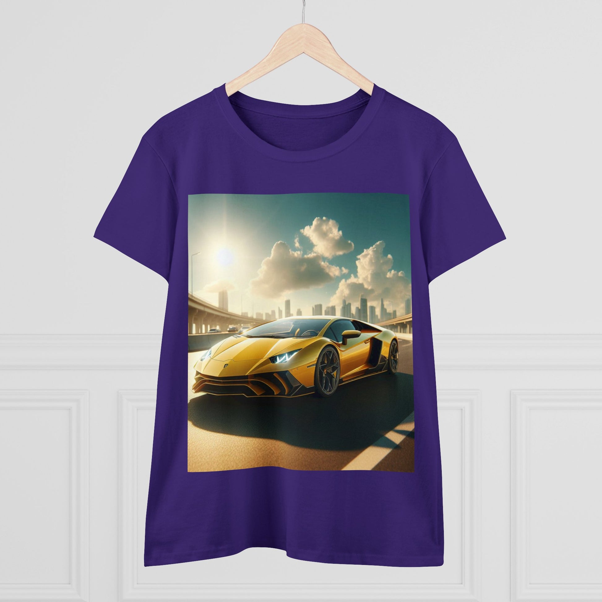 Yellow Lamborghini T-Shirt T-Shirt Printify   