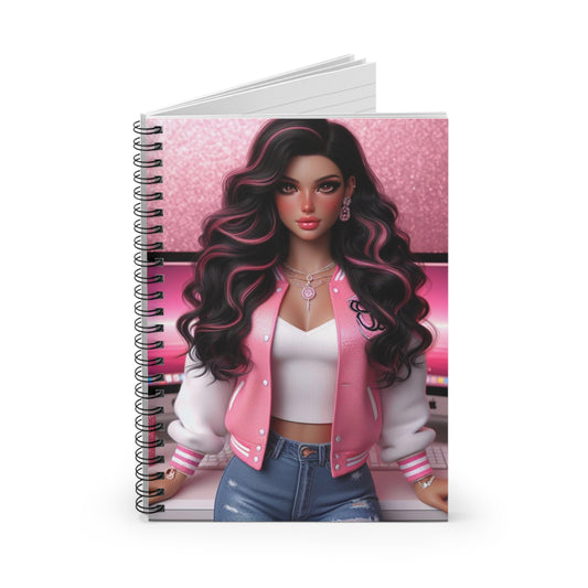 Pink Evrything Spiral Notebook Paper products Printify   