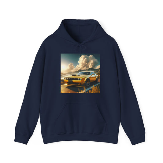 Yellow Challenger Hoodie Hoodie Printify Navy S 