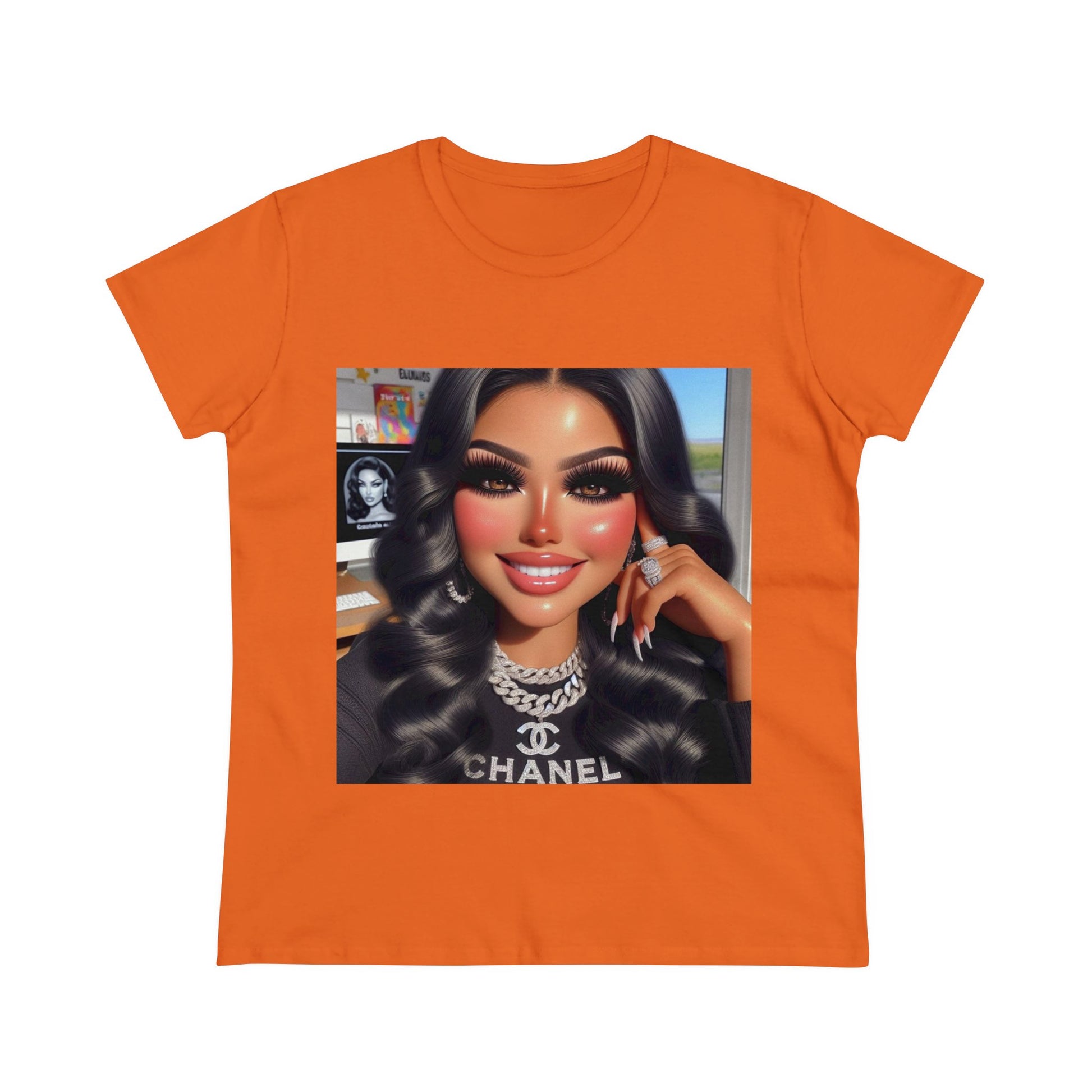 Chanel Mami T-Shirt T-Shirt Printify Orange S 