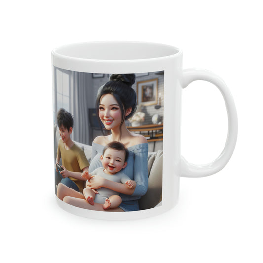 Family Time Mug Mug Printify 11oz  