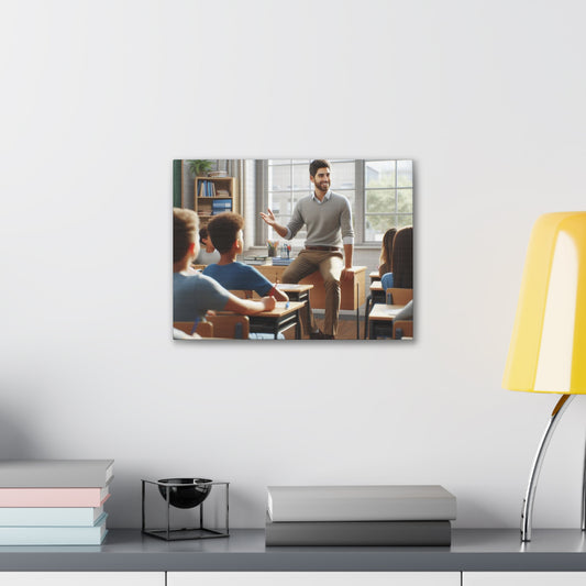 Class in Session Canvas Canvas Printify 16″ x 12″ (Horizontal) 0.75'' 