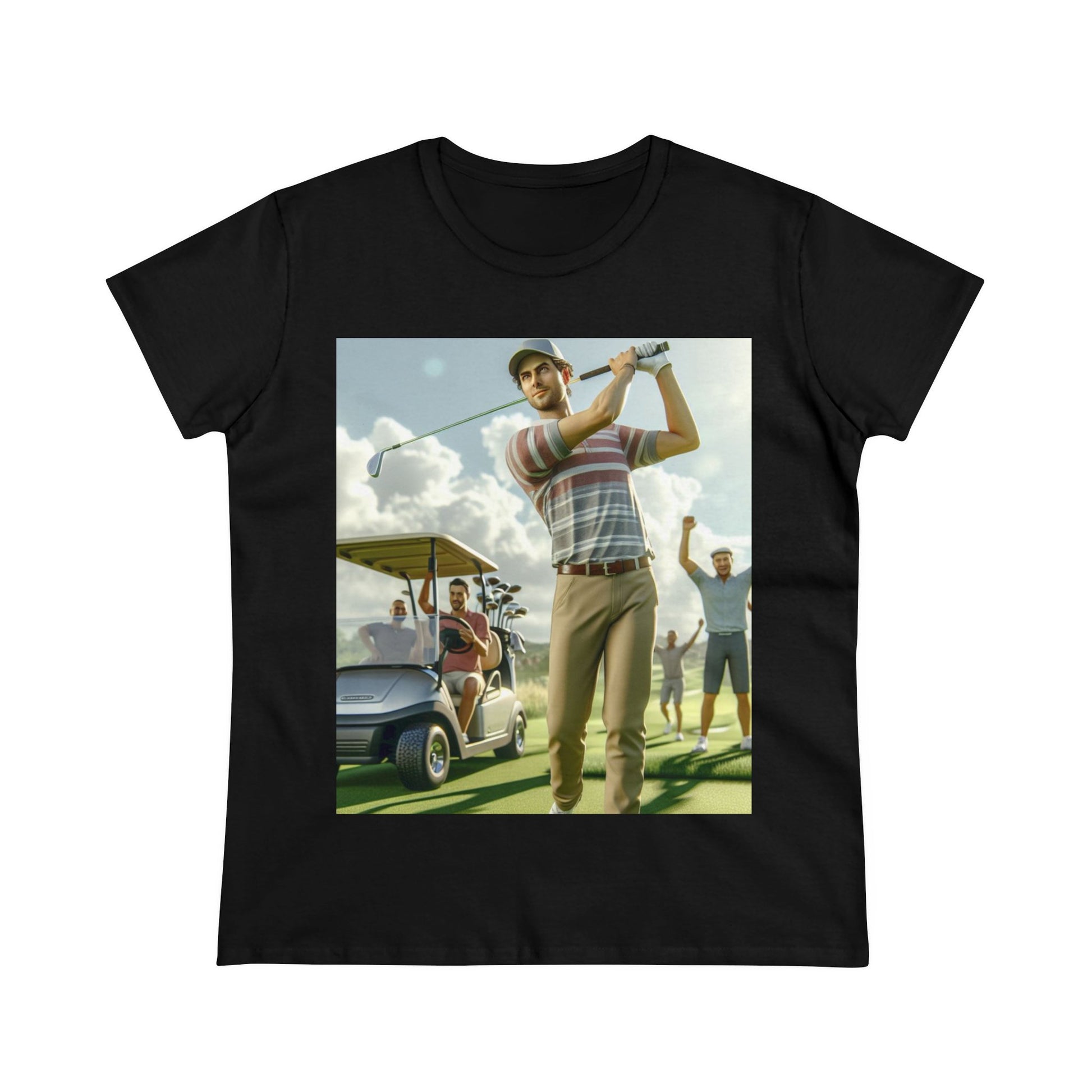 Golf Tournament T-Shirt T-Shirt Printify Black S 