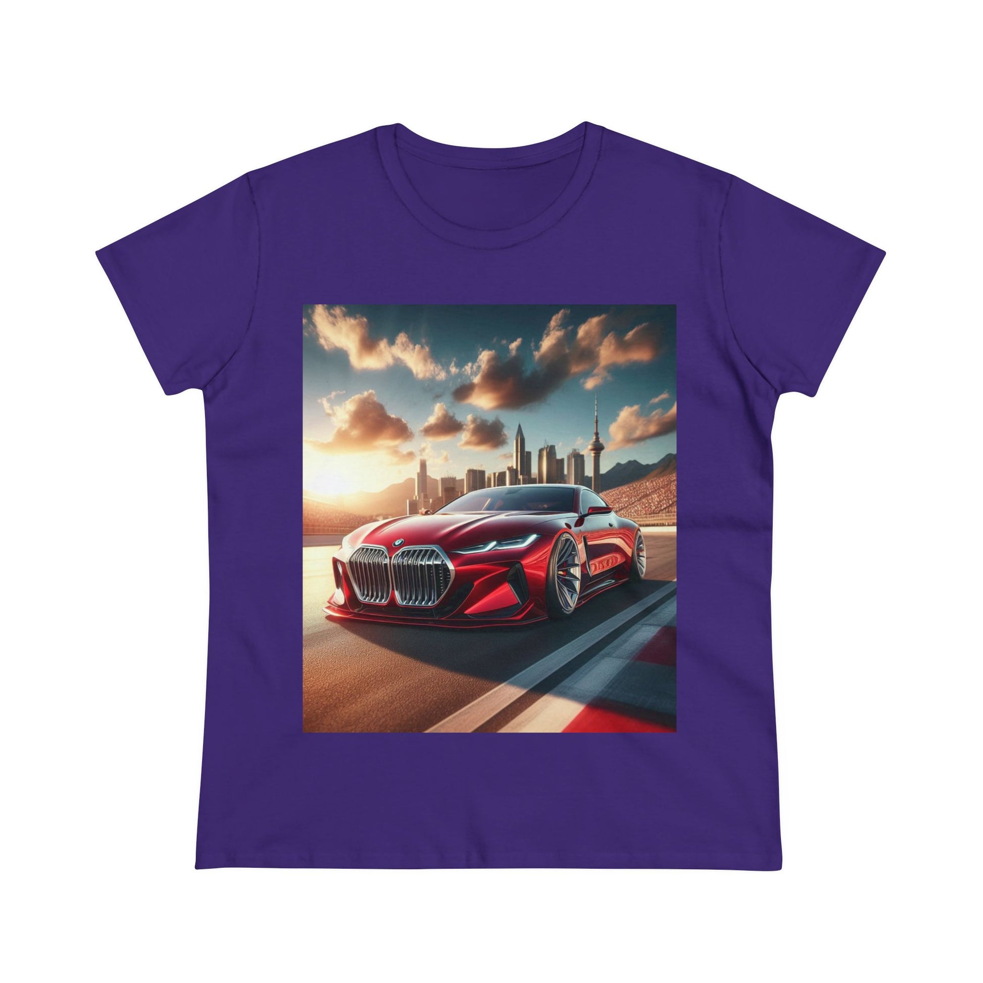 Red BMW T-Shirt T-Shirt Printify Purple S 