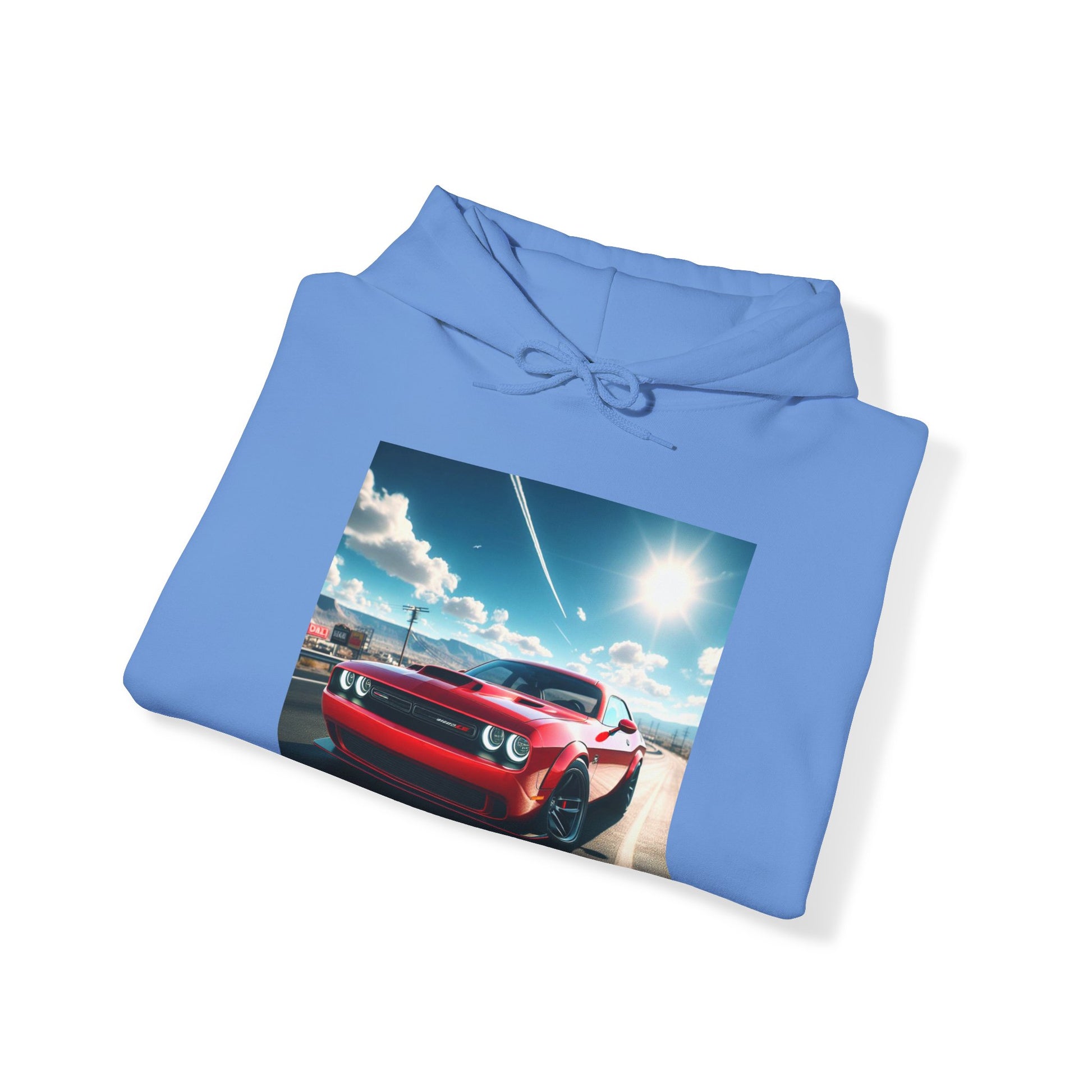 Red Challenger Hoodie Hoodie Printify   