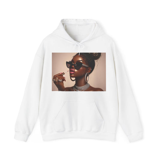My Lip Gloss is Poppin Hoodie Hoodie Printify White S 