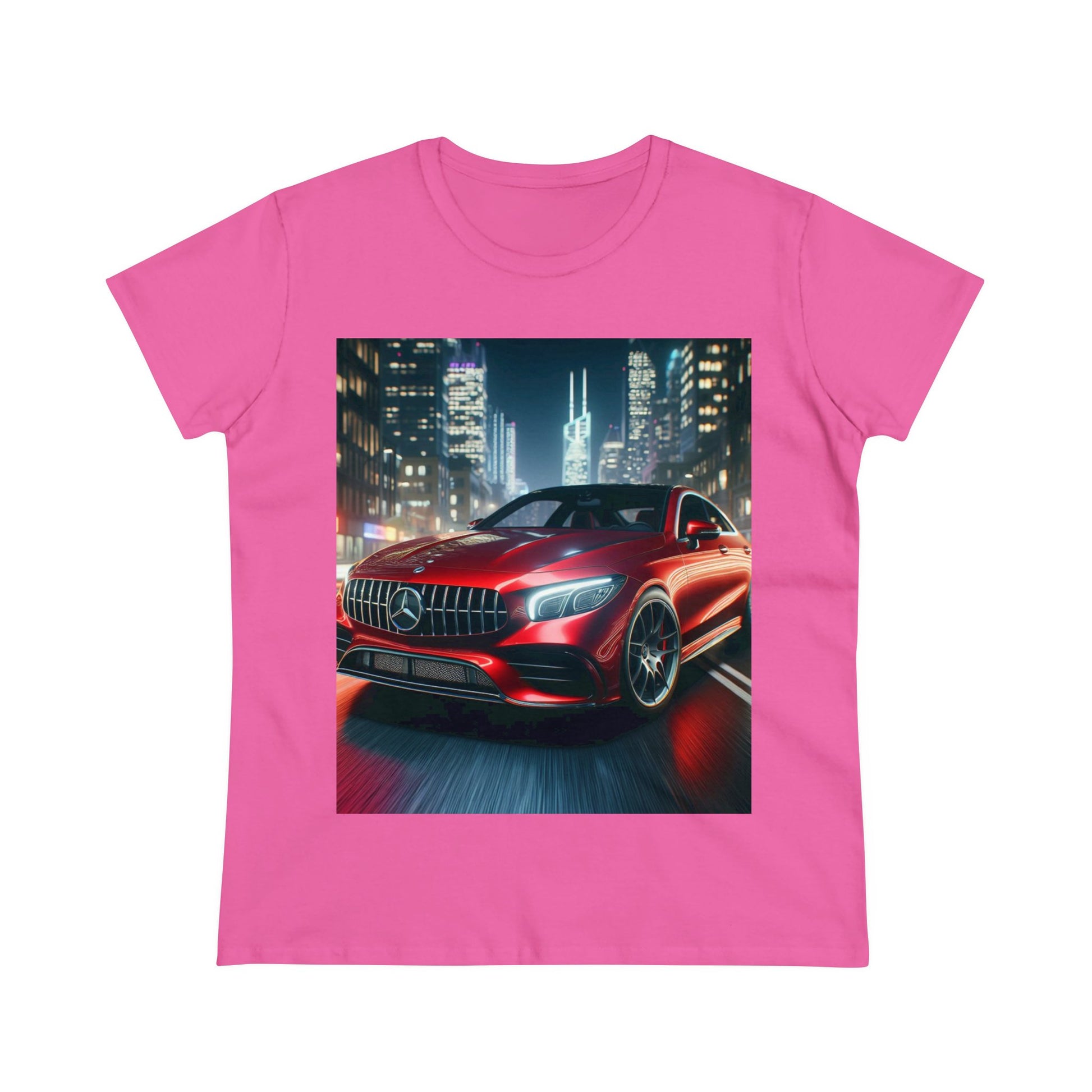 Red Mercedes T-Shirt T-Shirt Printify Azalea S 