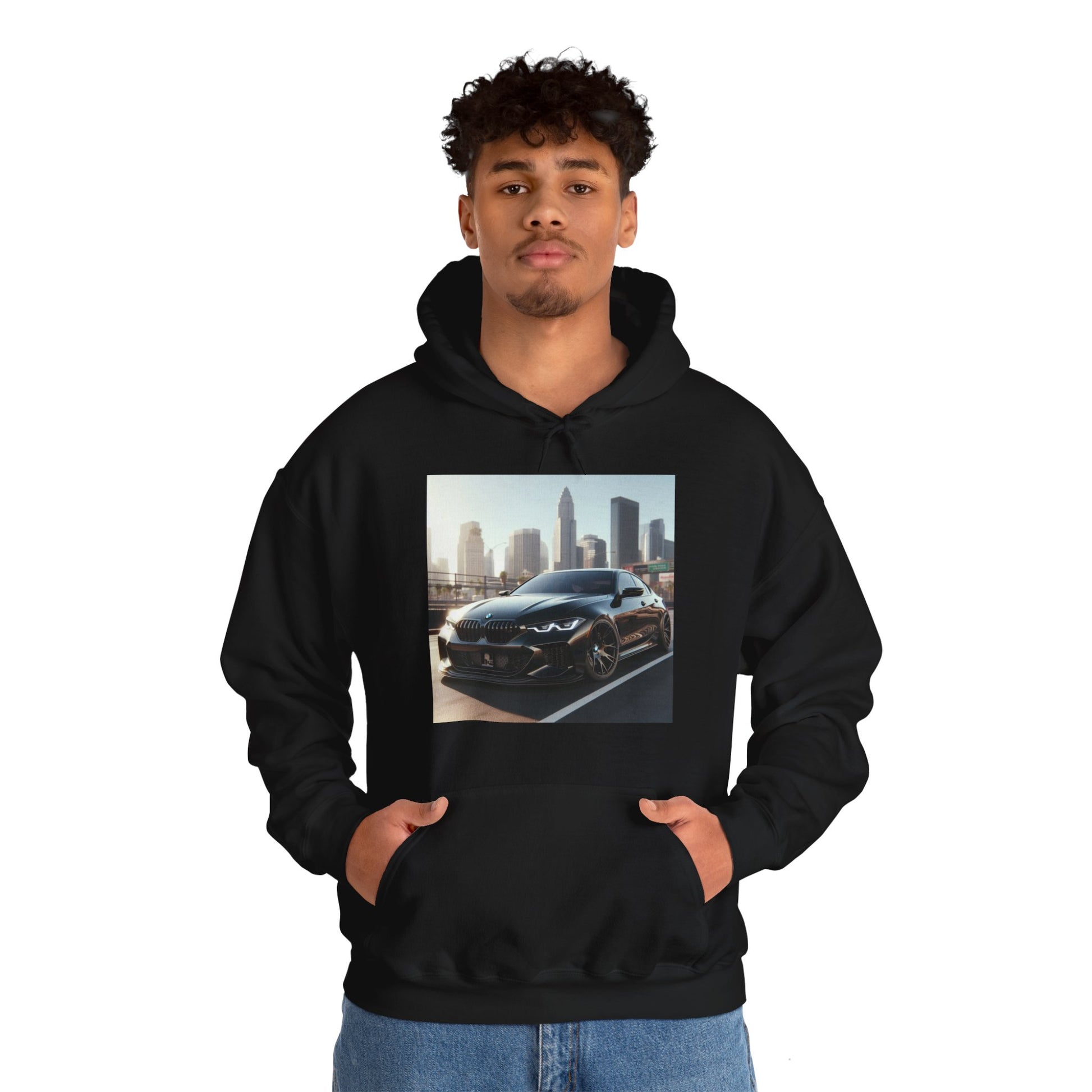 Black BMW Hoodie Hoodie Printify   