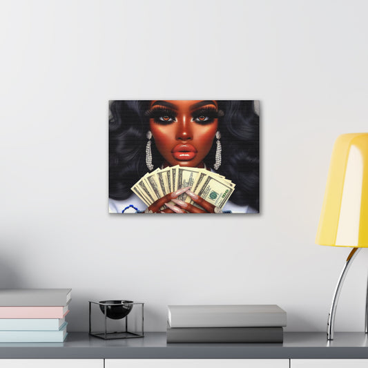 Money Talks Canvas Canvas Printify 16″ x 12″ (Horizontal) 0.75'' 