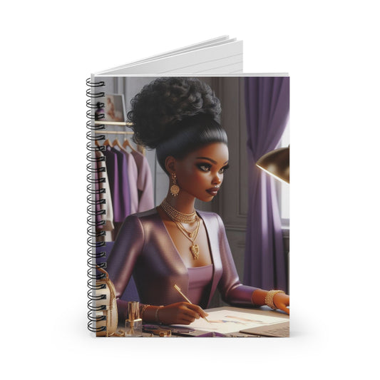 Fashion and Beauty Spiral Notebook Paper products Printify   