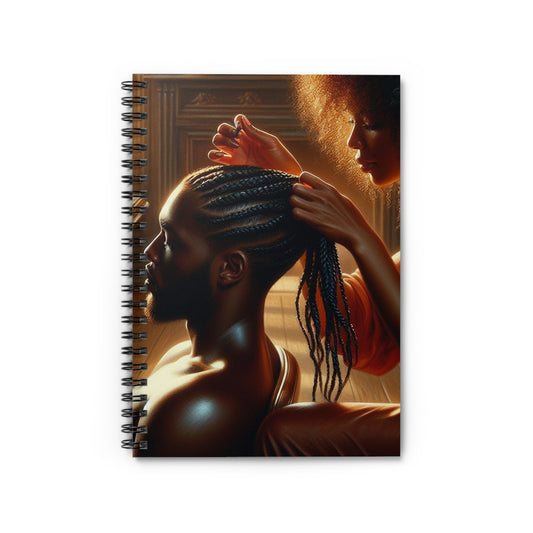 Braid My Hair Spiral Notebook Paper products Printify One Size  