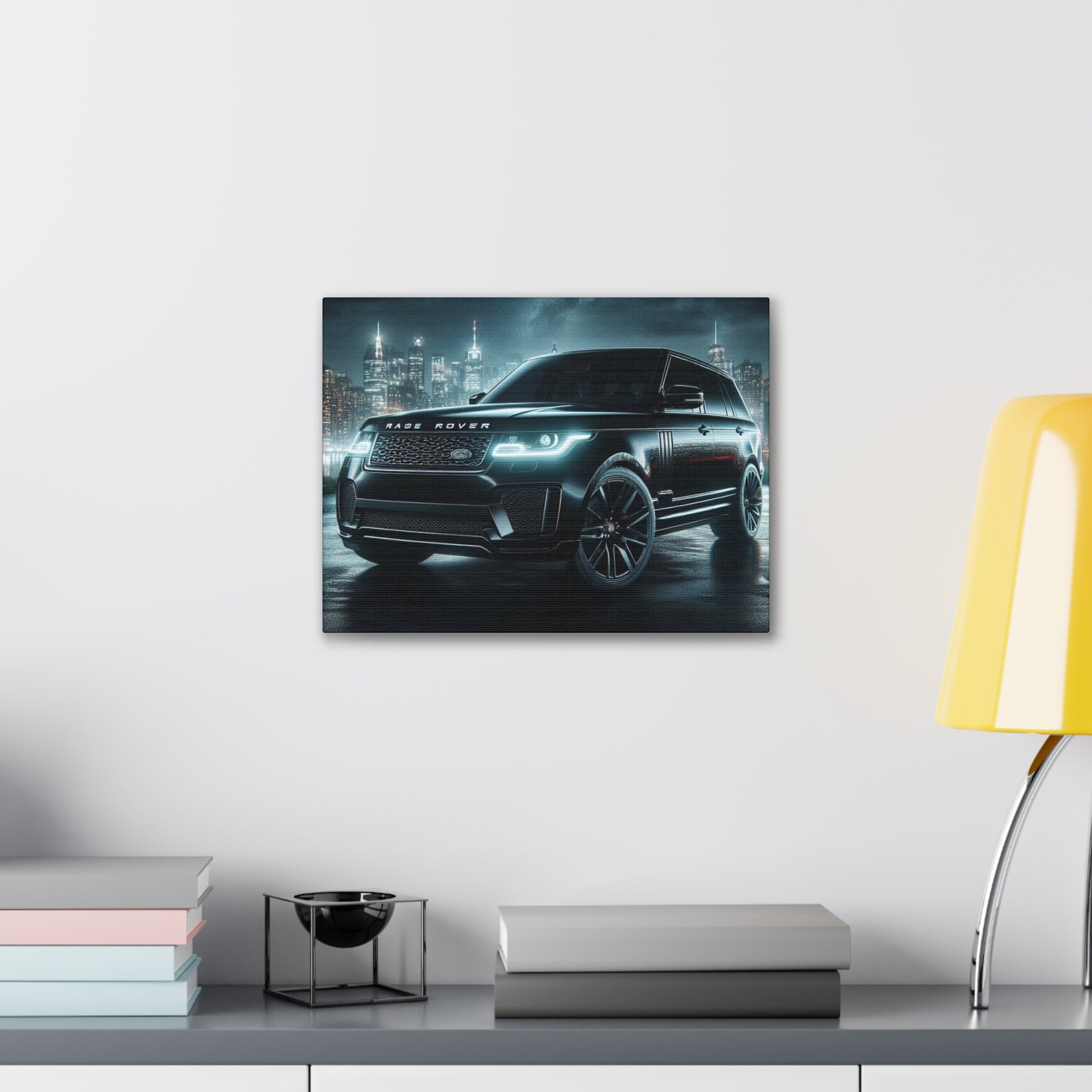 Black Range Rover Canvas Canvas Printify 16″ x 12″ (Horizontal) 0.75'' 