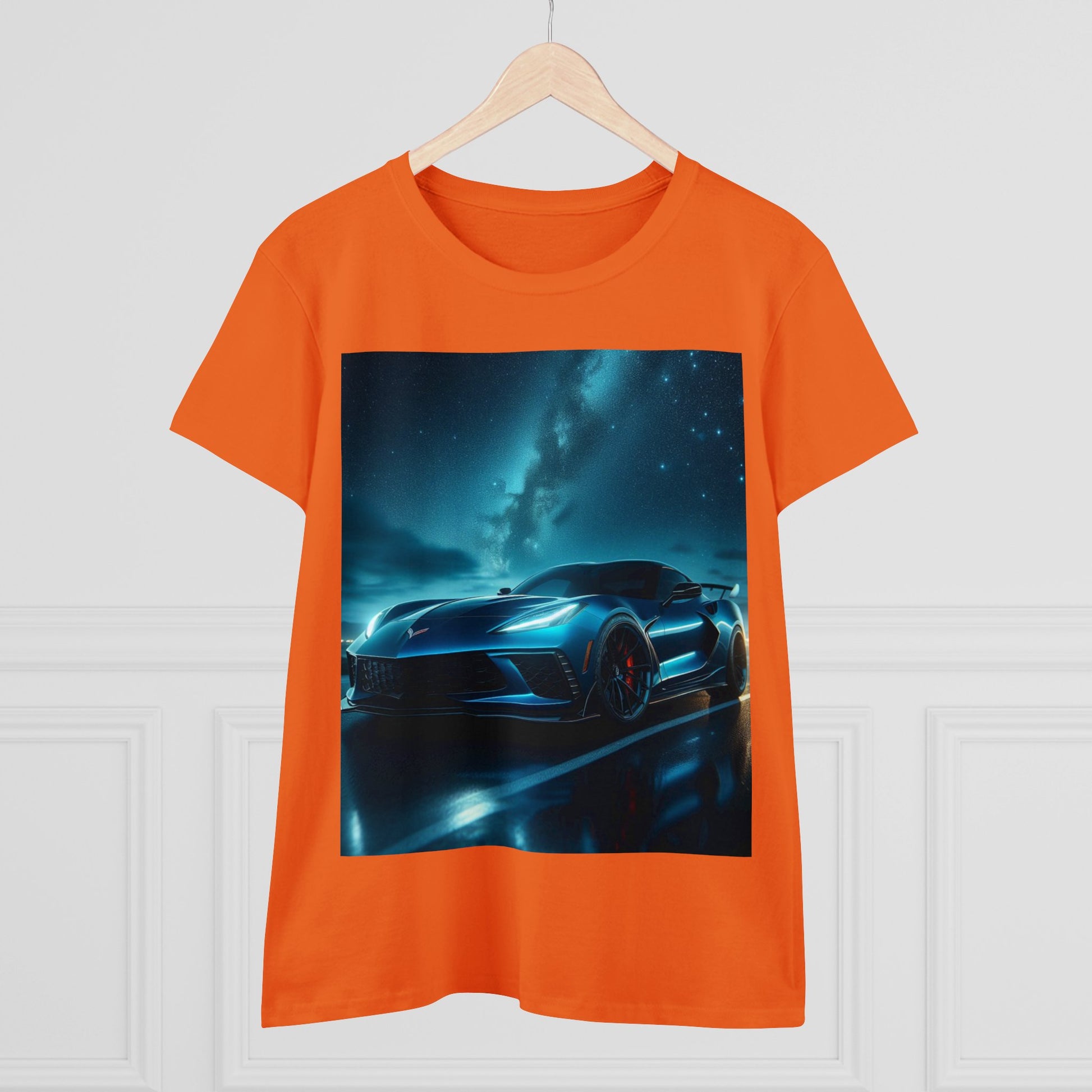 Blue Corvette T-Shirt T-Shirt Printify   