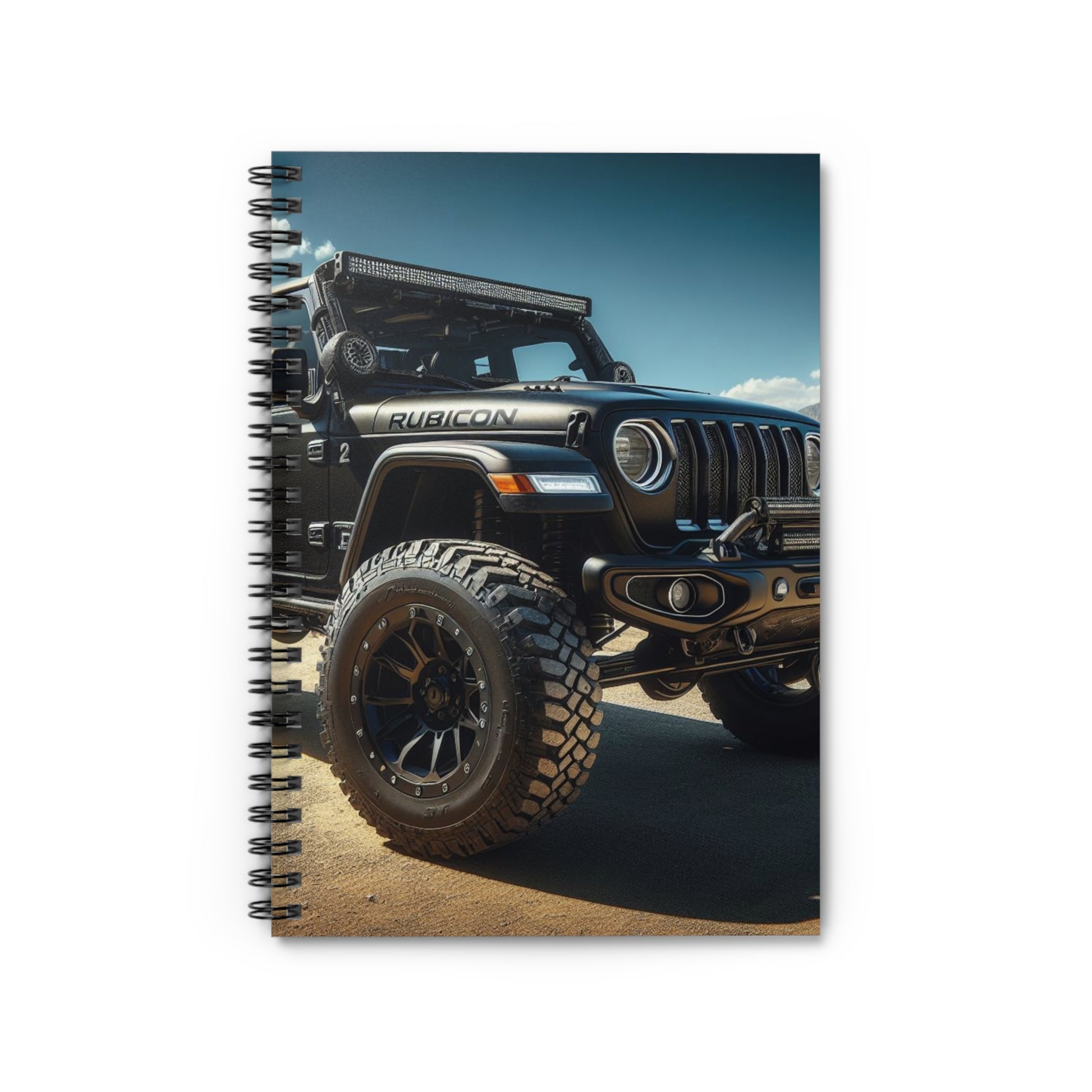 Black Rubicon Spiral Notebook Paper products Printify One Size  