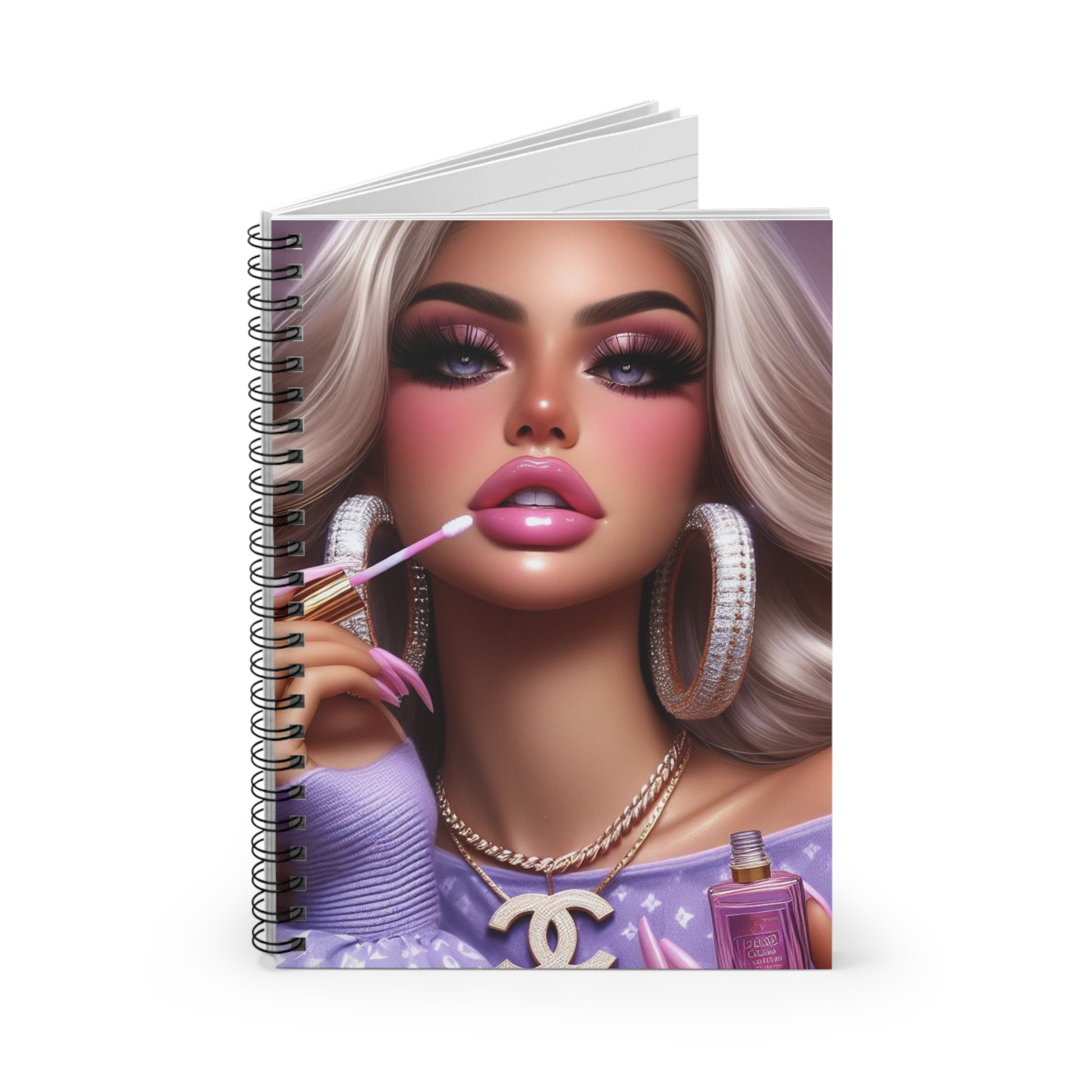 Gloss Up Spiral Notebook Paper products Printify   