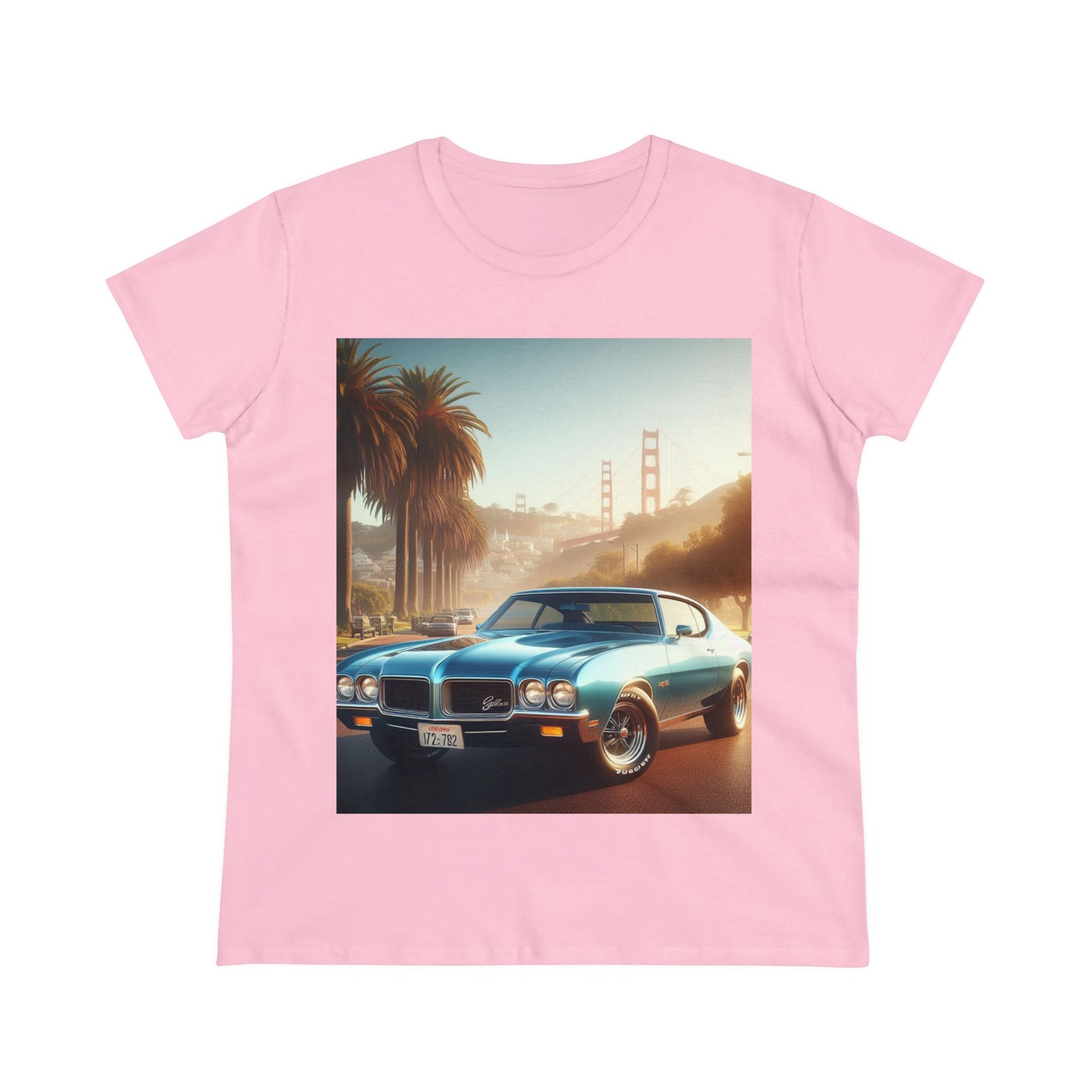 1972 Blue Buick Gran Sport T-Shirt T-Shirt Printify Light Pink S 