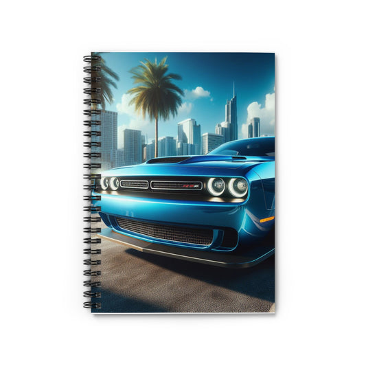 Blue Challenger Spiral Notebook Paper products Printify One Size  