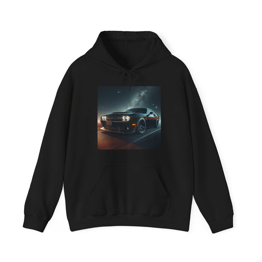 Black Challenger Hoodie Hoodie Printify Black S 