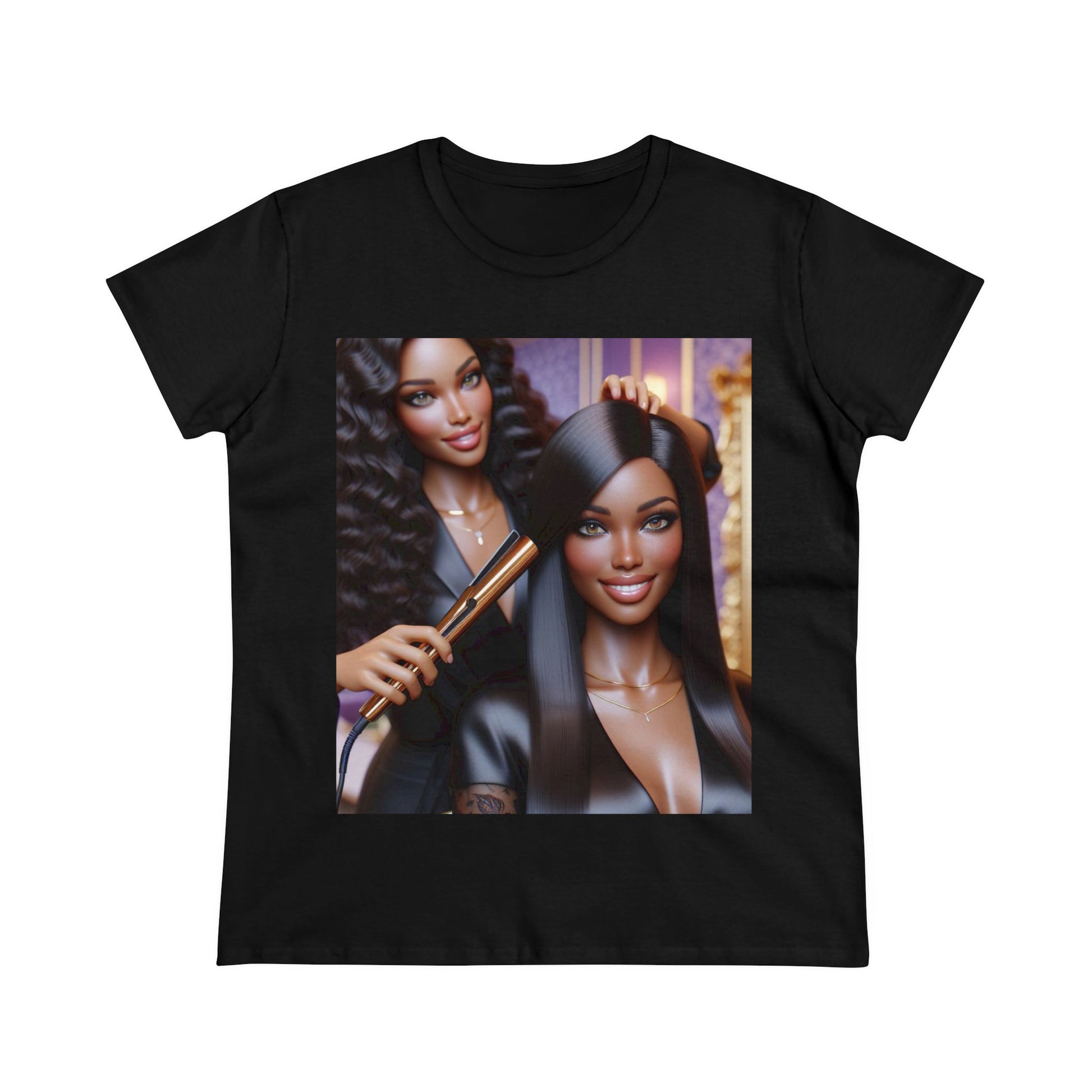 Hair Day T-Shirt T-Shirt Printify Black S 