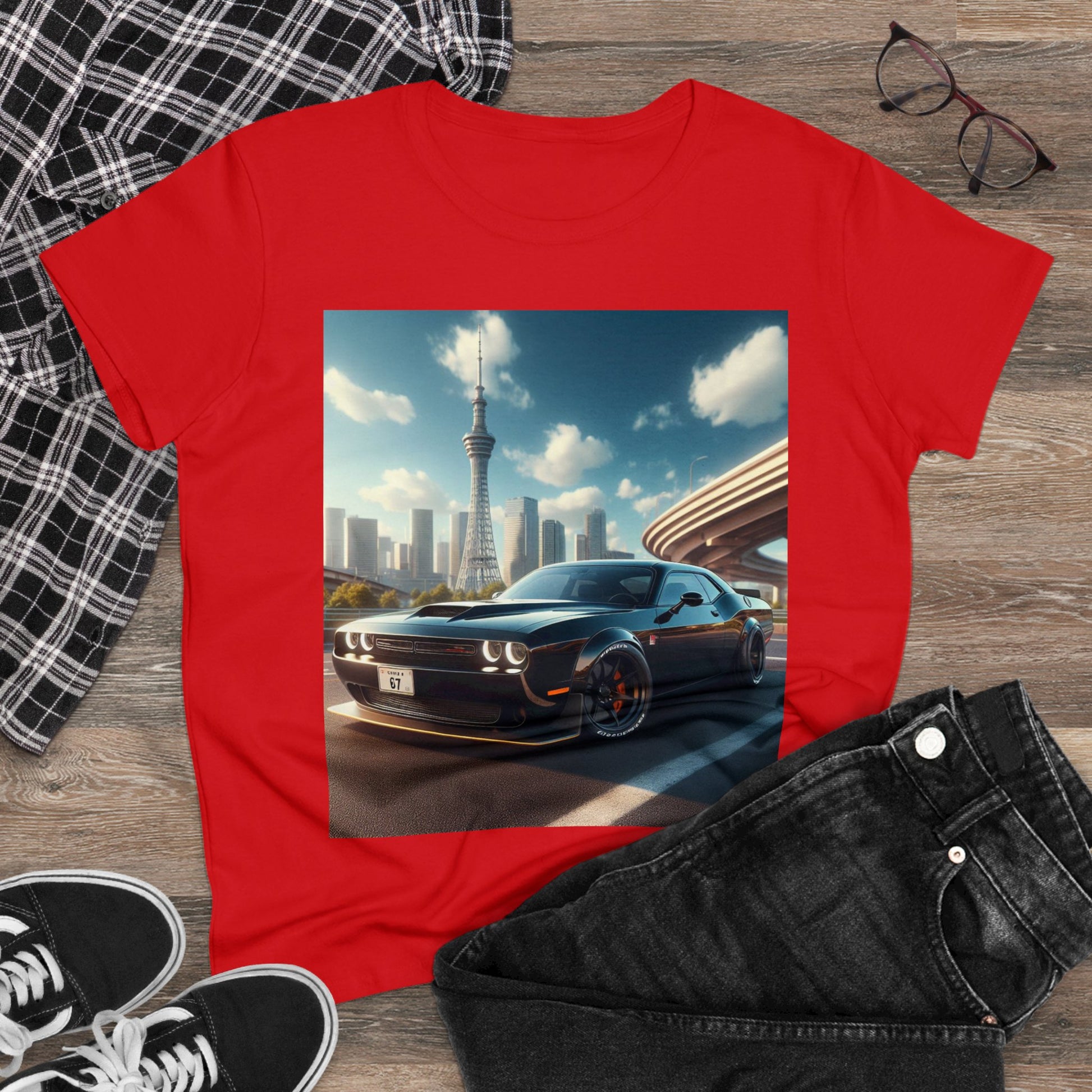 Black Challenger T-Shirt T-Shirt Printify   