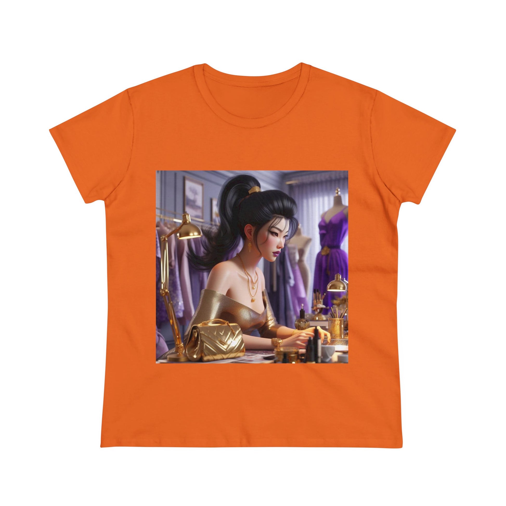 Fashion and Beauty T-Shirt T-Shirt Printify Orange S 