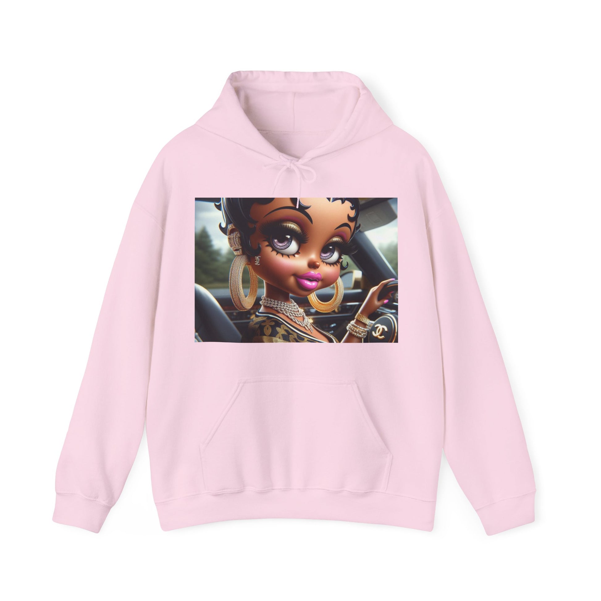 Betty Beauty Hoodie Hoodie Printify Light Pink S 