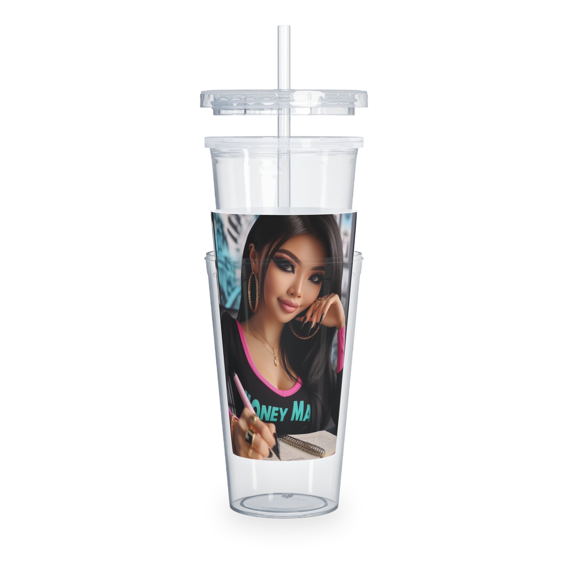 Money Maker Tumbler with Straw Mug Printify   